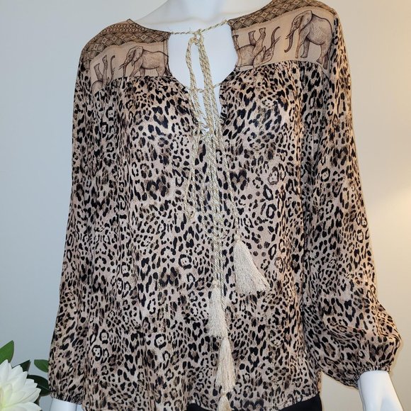 Scandal Hera Top. Cheetah. Size L. NWT - Picture 2 of 8